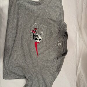 Nike Gray and Red Kids' Short Sleeve Tee